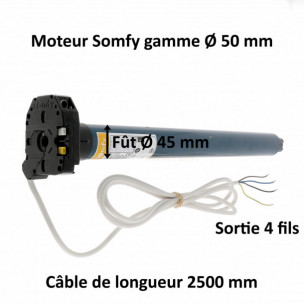 Moteur Somfy LT50 Mariner 40/17 CSI