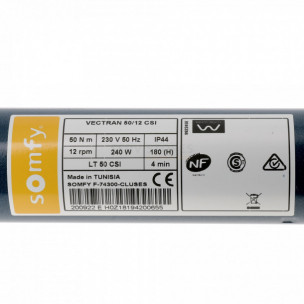 Moteur Somfy LT50 Vectran 50/12 CSI