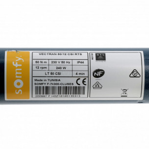 Moteur Somfy LT50 Vectran 50/12 CSI RTS