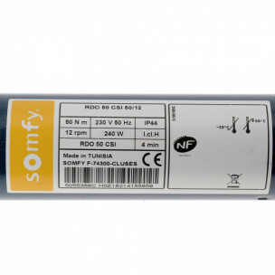 Moteur Somfy RDO 50 CSI 50/12