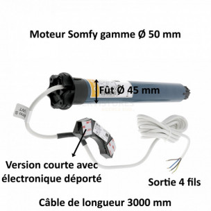 Moteur Somfy ILMO 50 S WT 6/17 COURT