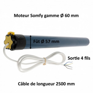 Moteur Somfy LT60 Orion S 55/17
