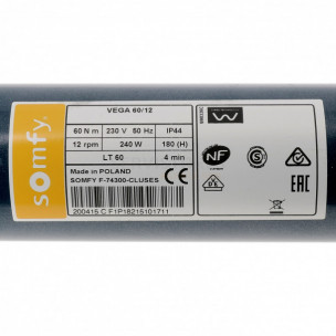 Moteur Somfy LT60 Vega 60/12