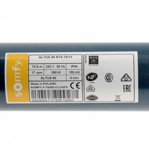 Moteur Somfy ALTUS 60 RTS 70/17