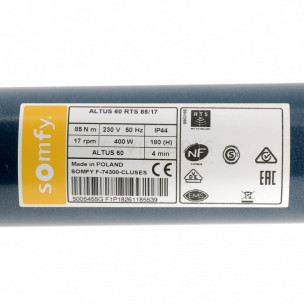 Moteur Somfy ALTUS 60 RTS 85/17