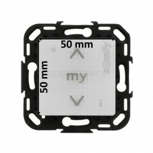 Commande SMOOVE Sensitif RTS Somfy blanc sans cadre