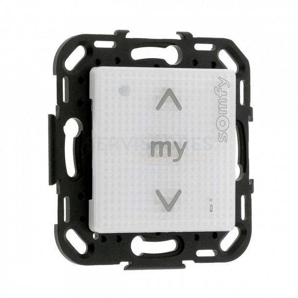 Commande SMOOVE Sensitif RTS Somfy blanc sans cadre
