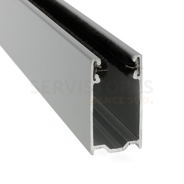 Coulisse aluminium de 40 x 22 mm pour volet roulant traditionnel