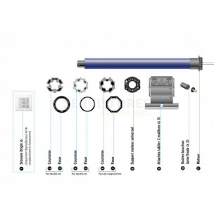 Kit de remplacement Somfy Oximo 50 IO 20/17