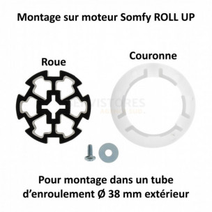 Bague moteur Somfy ROLL UP Ø 38 mm