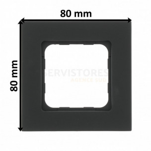 Cadre SMOOVE Somfy noir mat