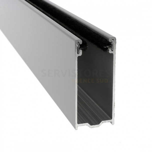 Coulisse aluminium de 60 x 27 mm pour volet roulant traditionnel
