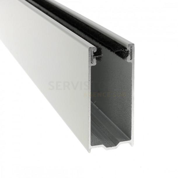 Coulisse aluminium de 60 x 27 mm pour volet roulant traditionnel
