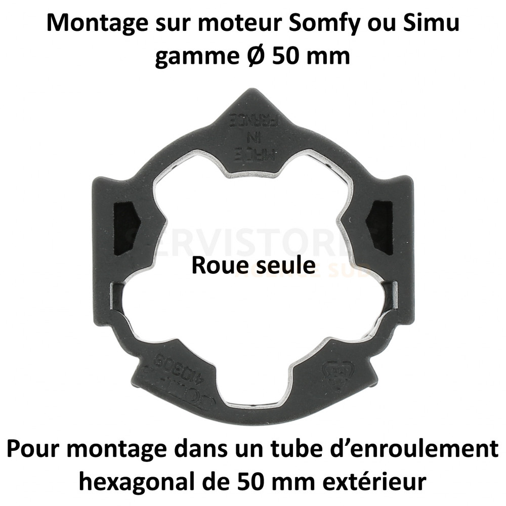 Bague Adaptatrice Pour Moteur Somfy / Simu – Diamètre 50, Ref 9410409