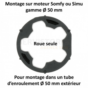 Bague moteur Somfy et Simu Ø50