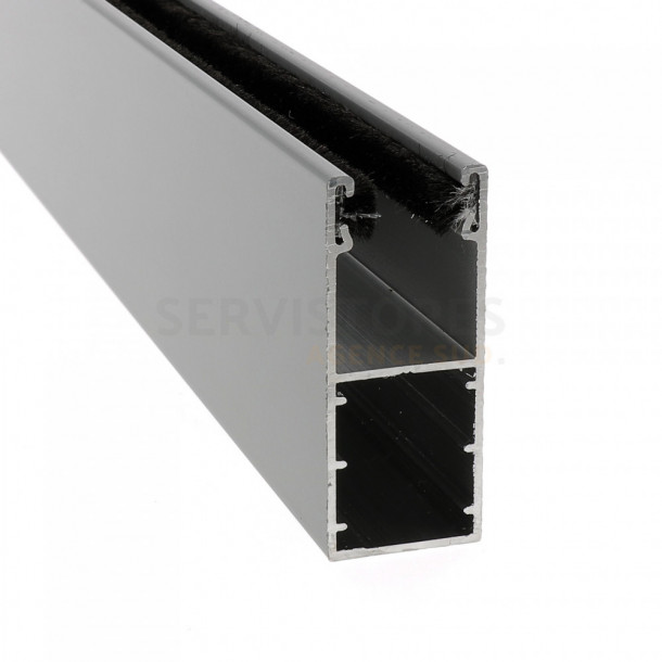 Coulisse aluminium de 53 x 22 mm pour volet roulant rénovation