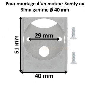 Support moteur Somfy et Simu