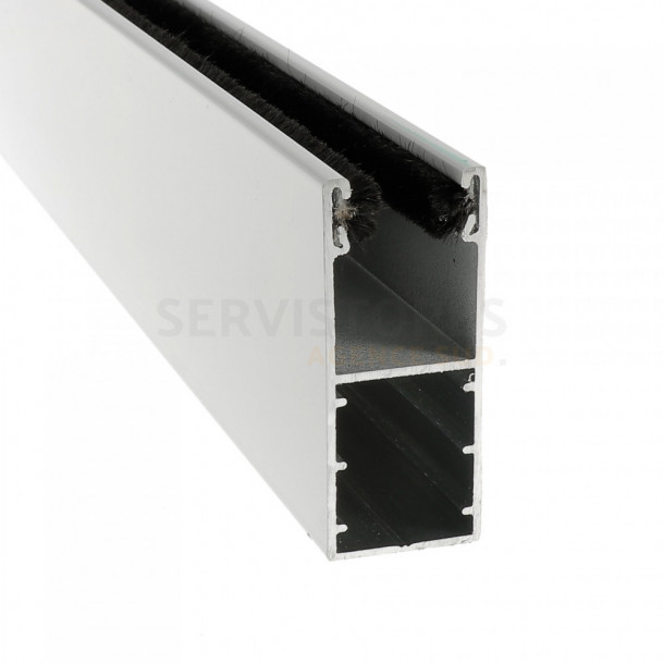 Coulisse aluminium de 53 x 22 mm pour volet roulant rénovation coloris blanc