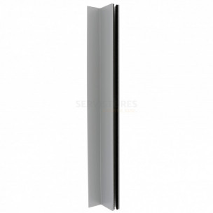 Coulisse aluminium de 53 x 22 mm à aile pour volet roulant rénovation pour lames de 7 à 9 mm