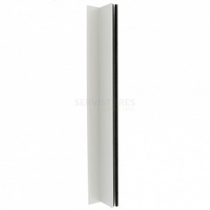 Coulisse aluminium de 53 x 22 mm à aile pour volet roulant rénovation