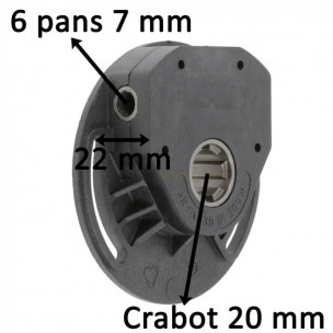 Treuil de volet roulant type Soprofen