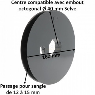 Poulie à sangle clippable pour embout Selve