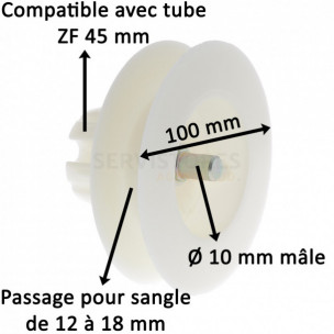 Poulie à sangle Zurfluh-Feller