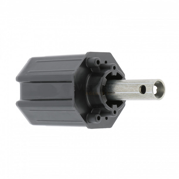 Embout de tube Zurfluh-Feller tube octogonal 60 mm sortie crabot 27 mm