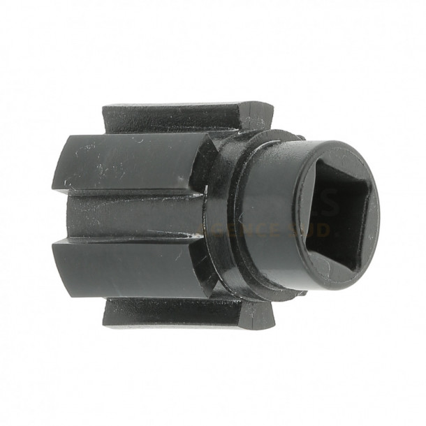 Moyeu crabot Zurfluh-Feller 27 mm sortie carré de 10 mm nez Ø 18 mm