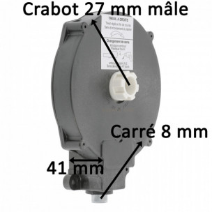 Treuil de volet roulant Conipact Zurfluh-Feller sortie crabot 27 mm
