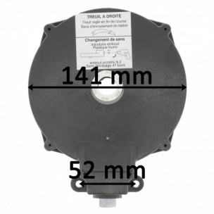 Treuil de volet roulant Conipact Zurfluh-Feller sortie crabot 27 mm