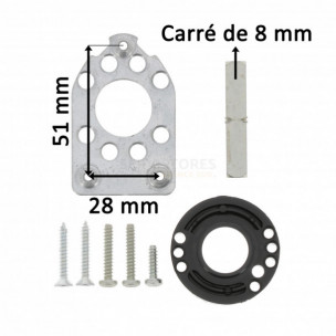 Kit embase de fixation pour renvoi d'angle Zurfluh-Feller