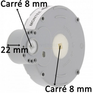 Treuil de volet roulant Zurfluh-Feller carré 8 mm C270E