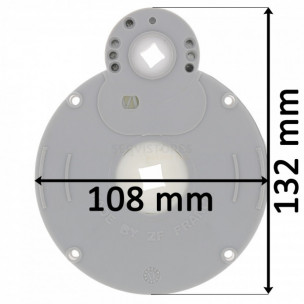 Treuil de volet roulant Zurfluh-Feller carré 8 mm avec fin de course