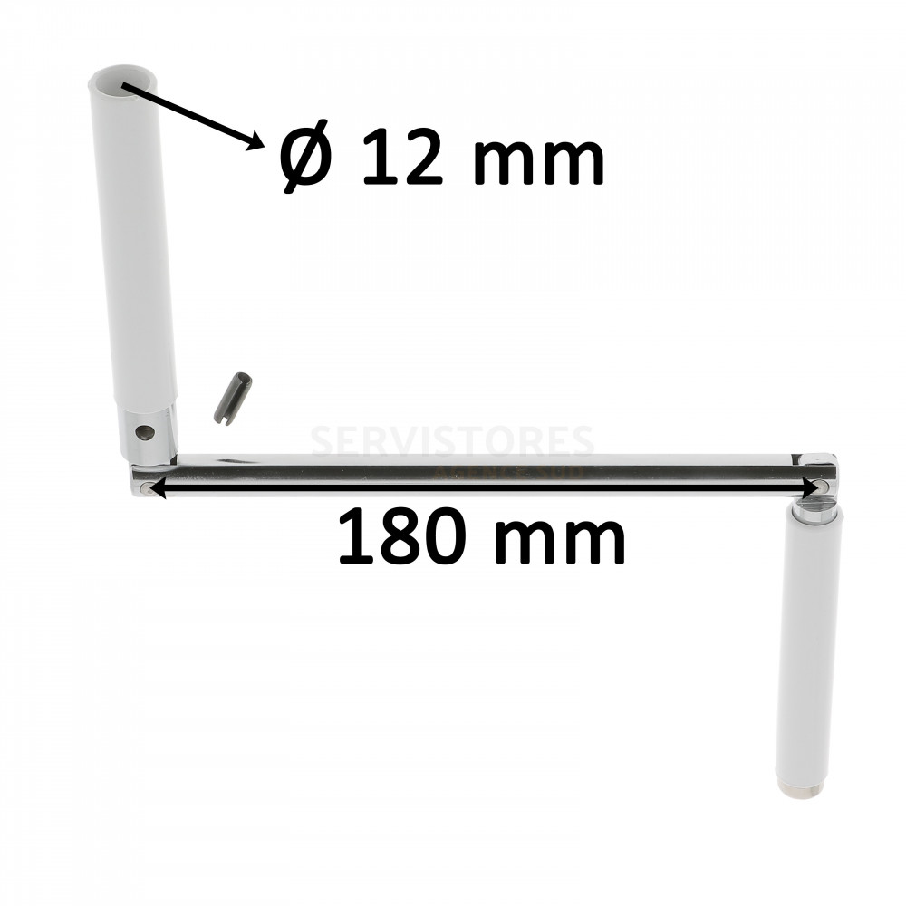Yctze Kit Poignées Manivelle Fenêtre 3 1/2" Rétro Alliage Aluminium - Universel Voiture Hot Rod Classic