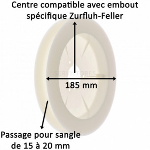 Poulie à sangle pour embout Zurfluh-Feller