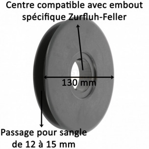 Poulie à sangle clippable pour embout Zurfluh-Feller