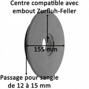 Poulie à sangle clippable pour embout Zurfluh-Feller