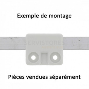 Coulisseau pour méplat de serrure