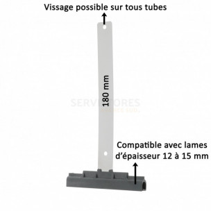 Attache tablier de volet roulant Zurfluh-Feller pour lames 12 à 15 mm