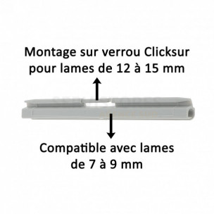 Réglette d'attache pour verrou automatique Clicksur Zurfluh-Feller