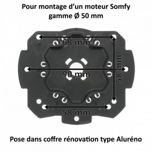 Support Aluréno moteur Somfy