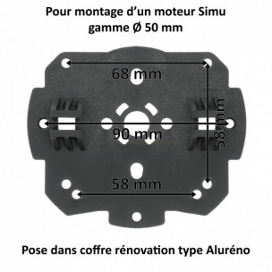 Support Aluréno moteur Simu T5