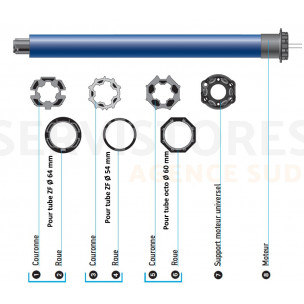Kit de remplacement Somfy LT50 METEOR 20/17