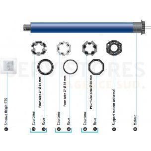 Kit de remplacement Somfy Altus 50 RTS 20/17