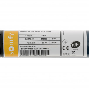 Moteur Somfy OXIMO 40 WireFree 10/12 RTS OEM