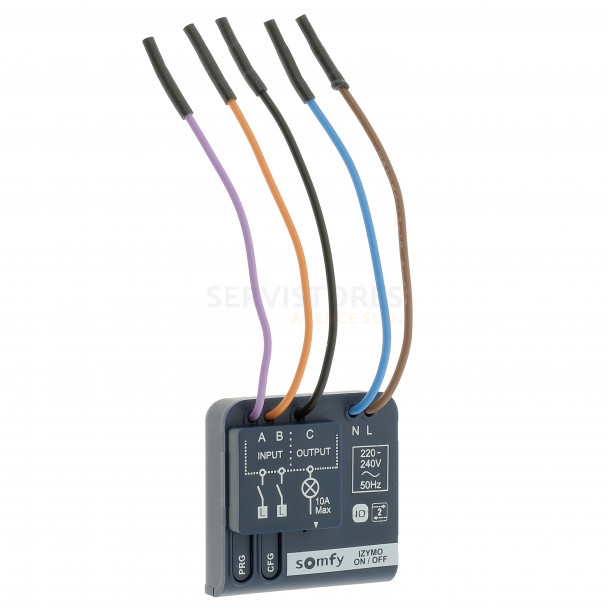 Micro récepteur ON/OFF Somfy IZYMO IO éclairage