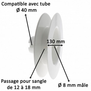 Poulie à sangle Deprat