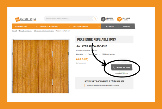 Configurateur Jalousie persienne