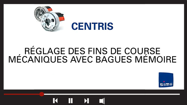 Comment régler les fins de course mécaniques avec bagues mémoire ?